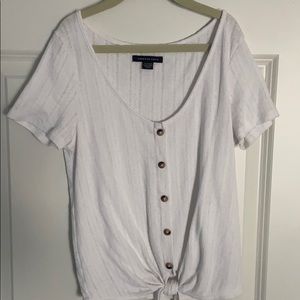 🤍White Knit American Eagle Tee🤍